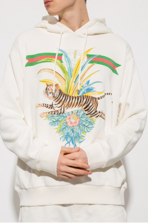 Cream gucci hot sale hoodie